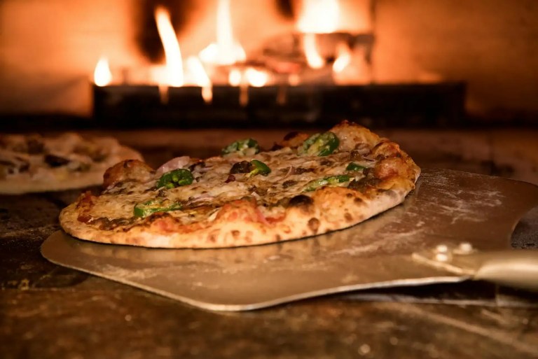 Pizza in één van de beste restaurants in Verona