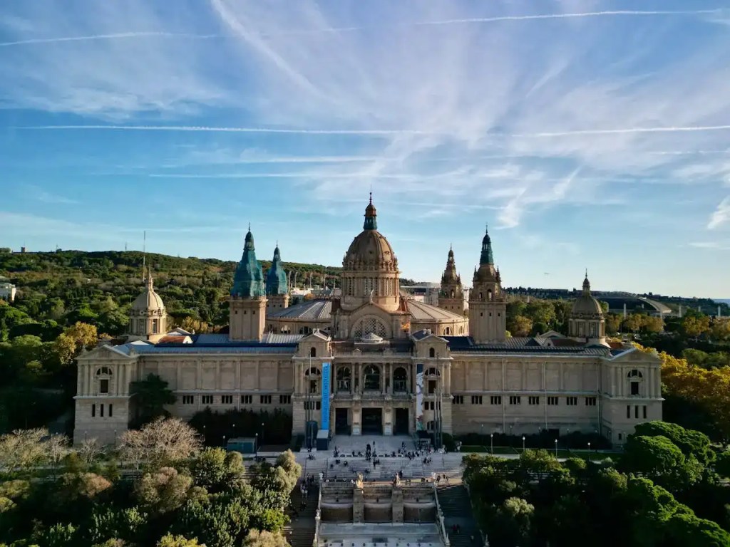 Palau Nacional op Montjuïc in Barcelona