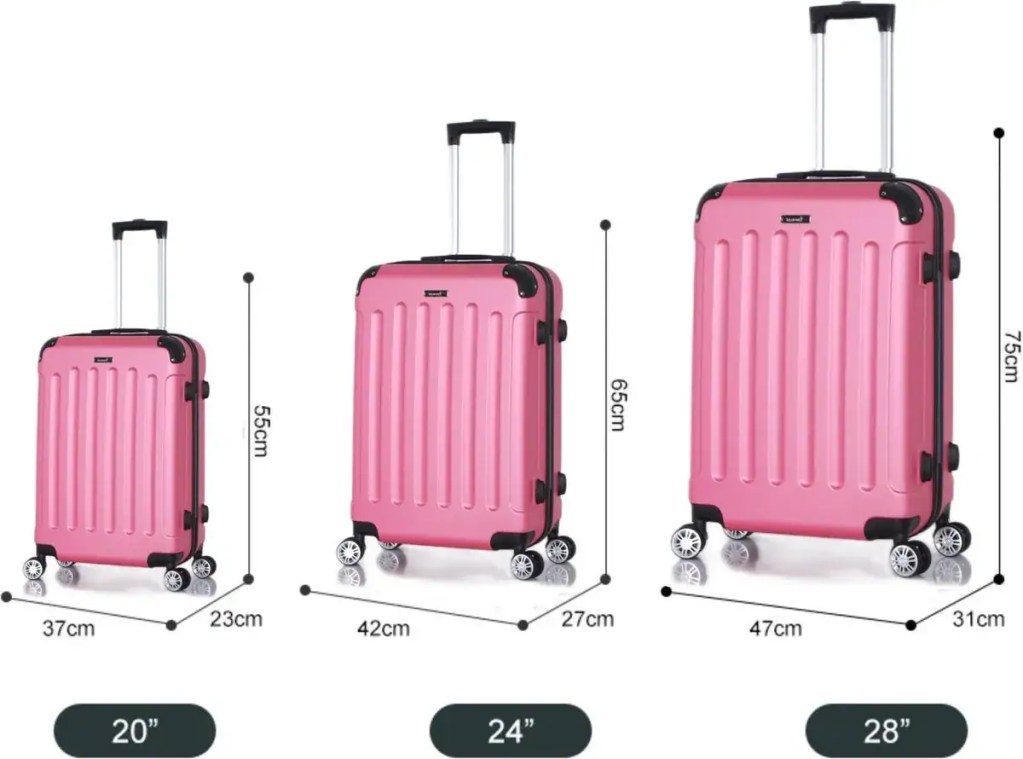 Pink Voyager handbagage koffer hardcase