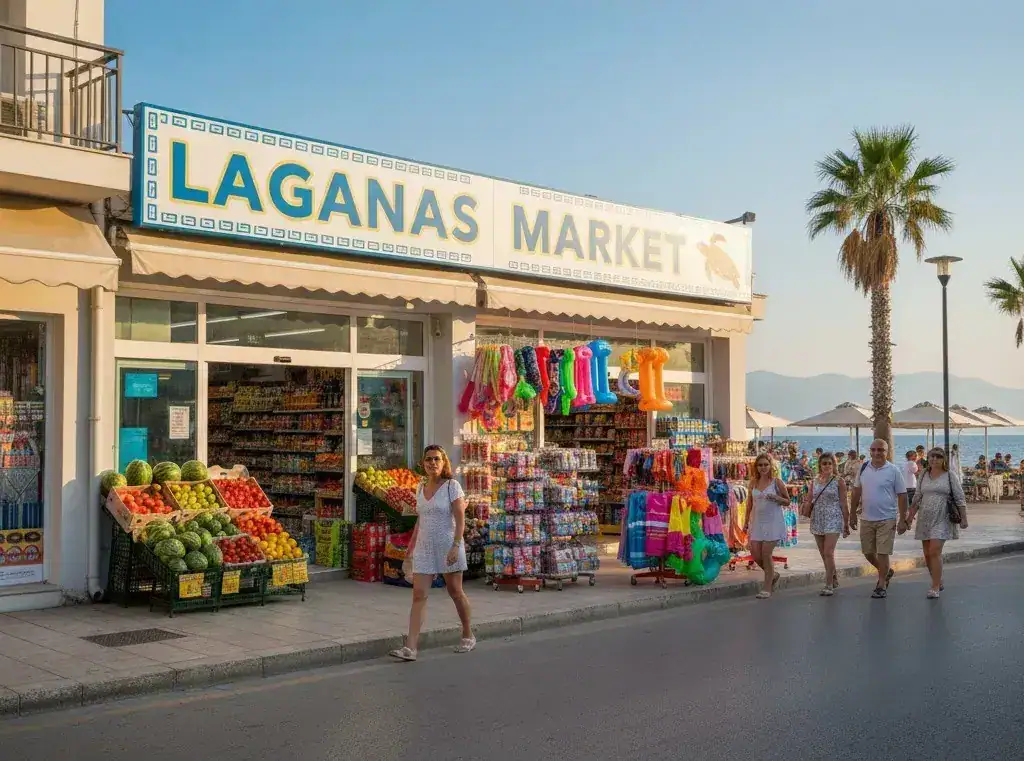 Supermarkt in Laganas