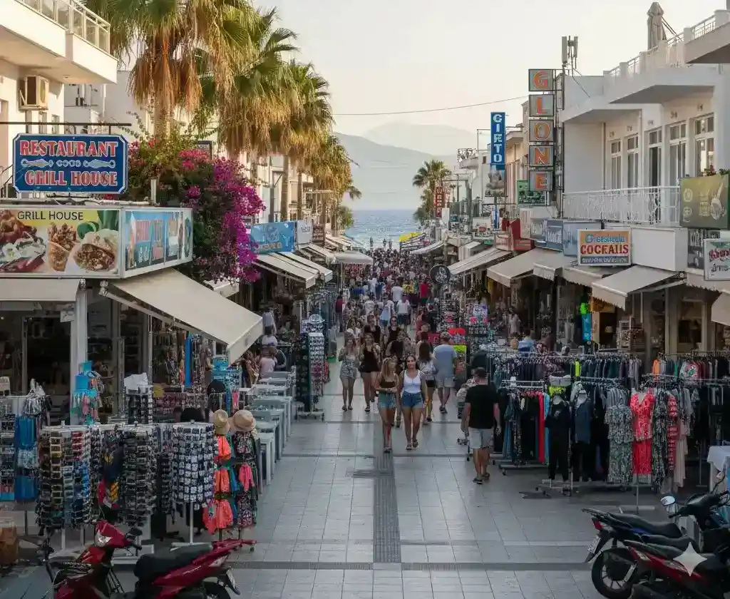 Winkels in Laganas, Zakynthos