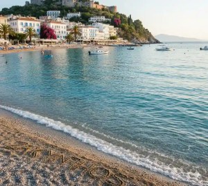 Strand in Zakynthos stad